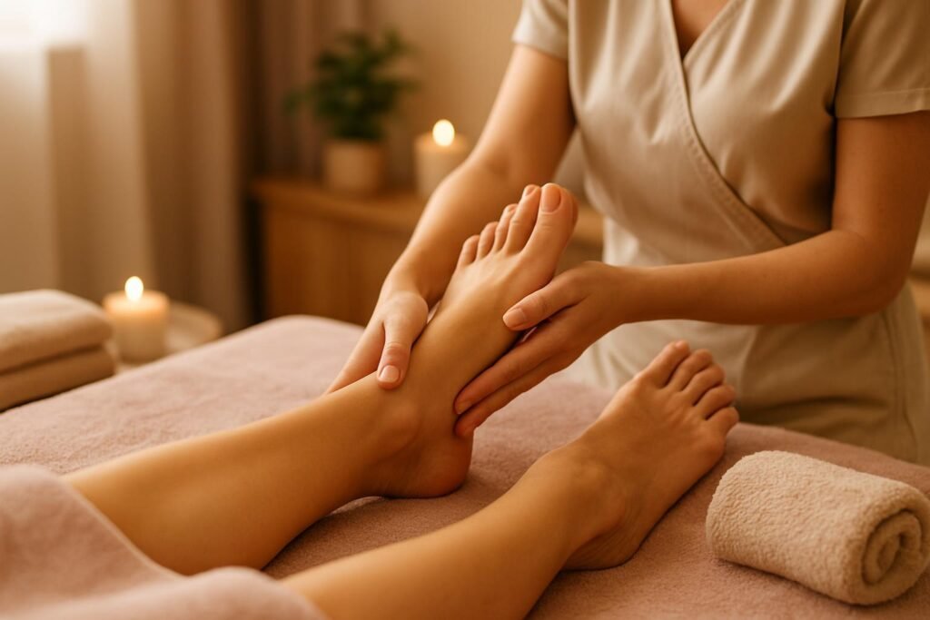 modelage des pieds image ia